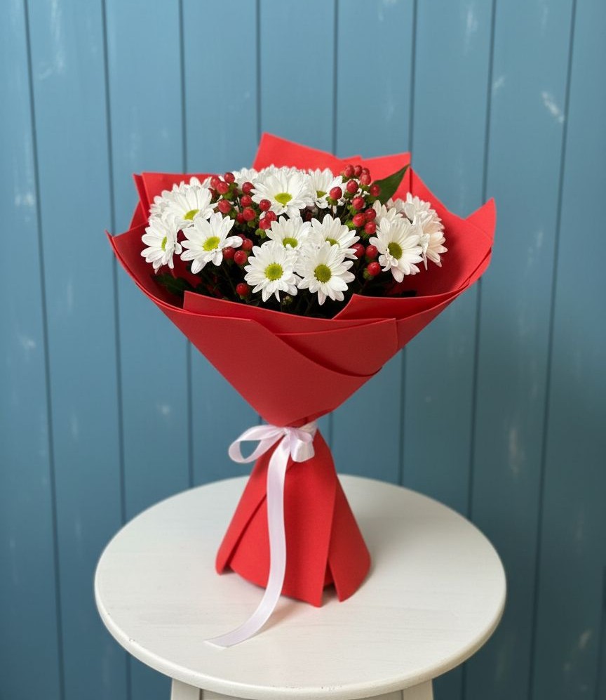 Букет цветов из: Хризантемы в Шум Ленинградская область