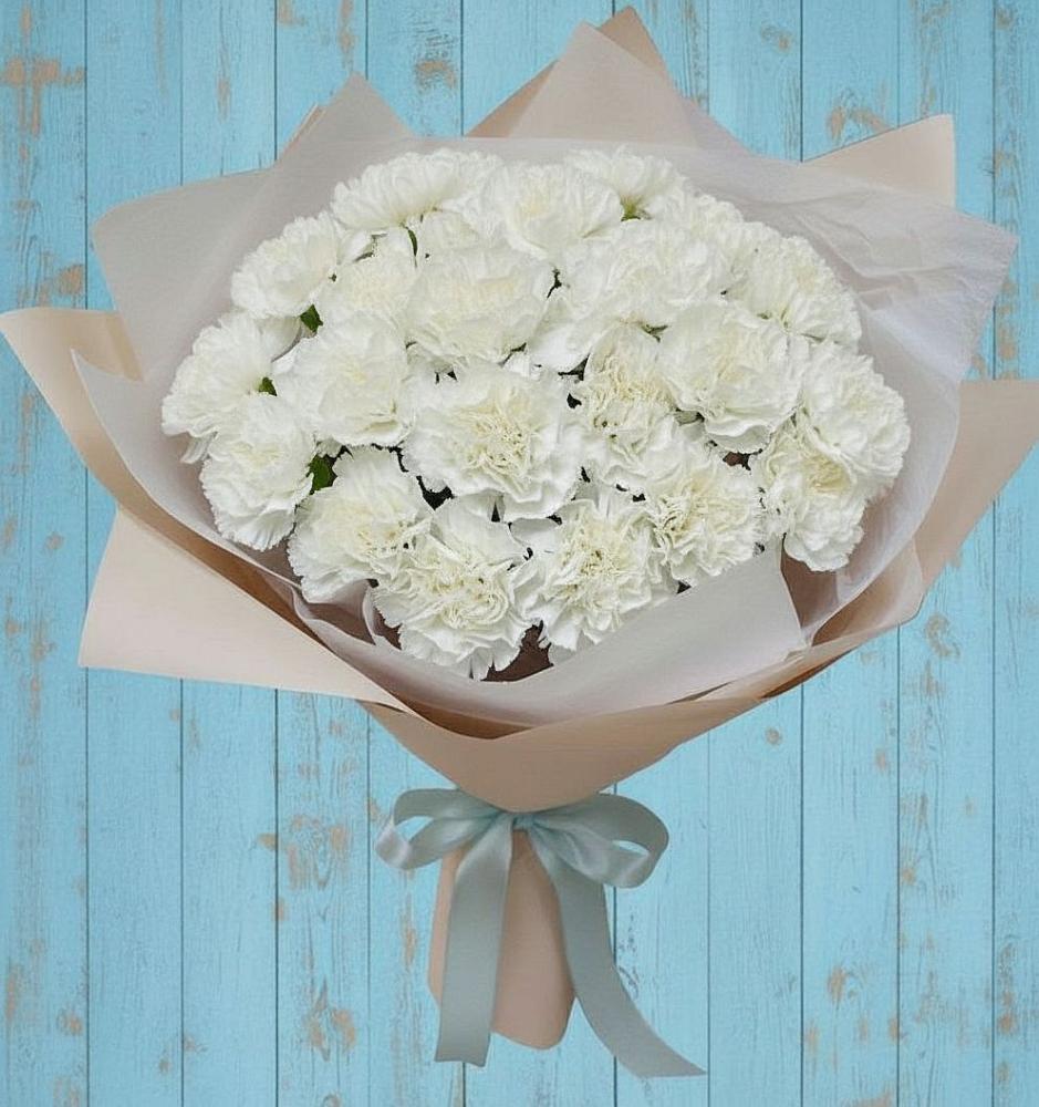 Букет цветов из: Гвоздики в Шум Ленинградская область