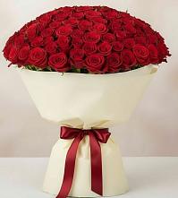 Букет 101 Красная роза Милано в Шум Ленинградская область