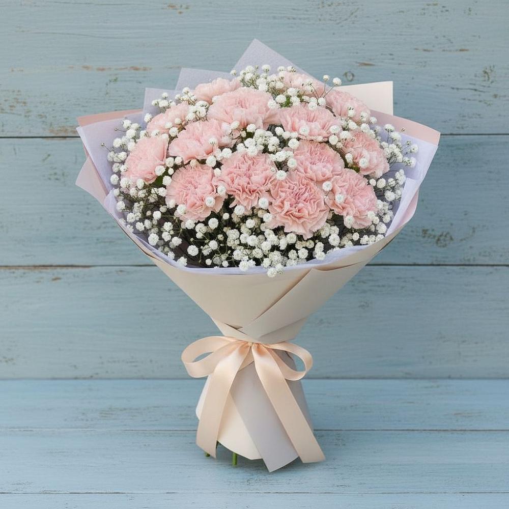 Букет цветов из: Гвоздики в Шум Ленинградская область