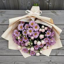 Букет цветов из:  Розы и Хризантемы #REPLACE_PRED# Шум Ленинградская область