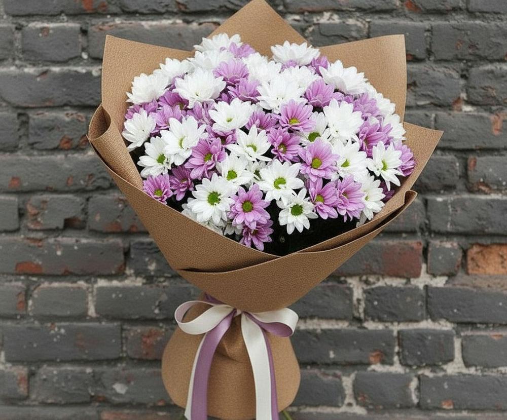 Букет цветов из: Хризантемы в Шум Ленинградская область