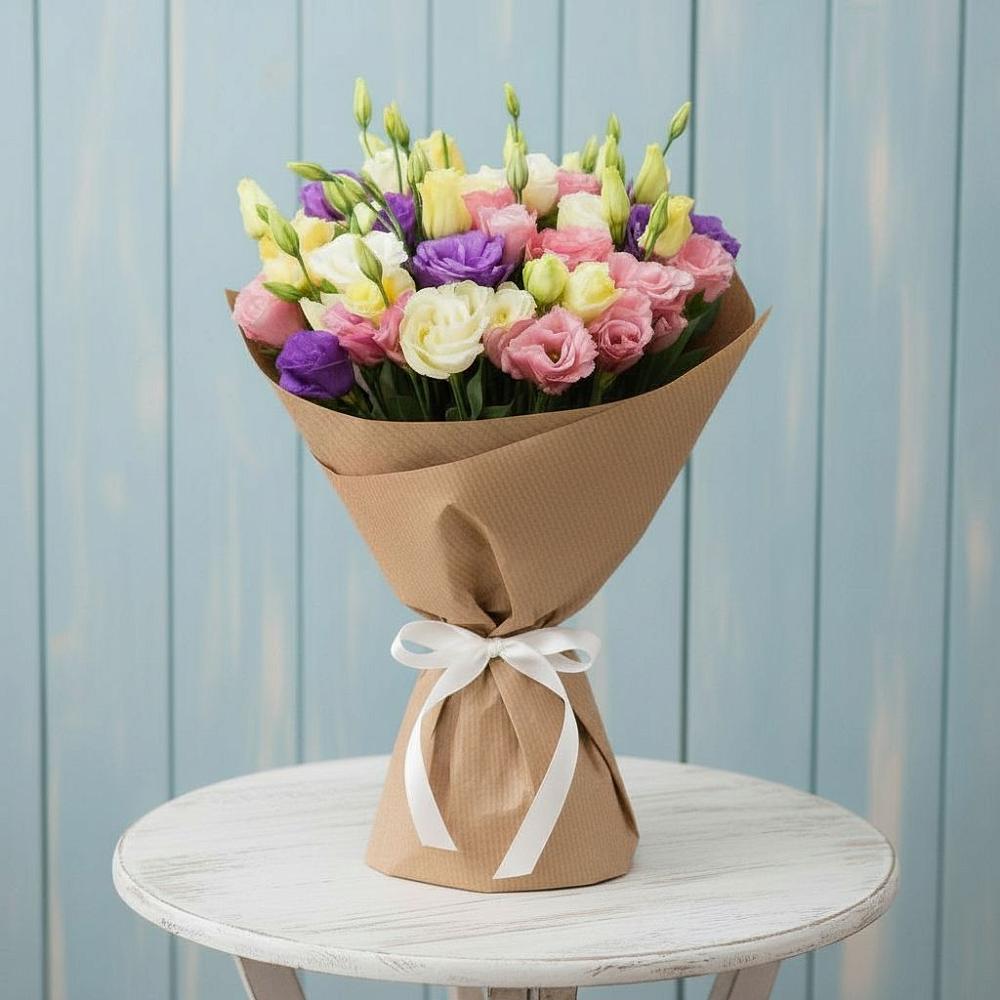 Букет цветов из: Лизиантусы в Шум Ленинградская область