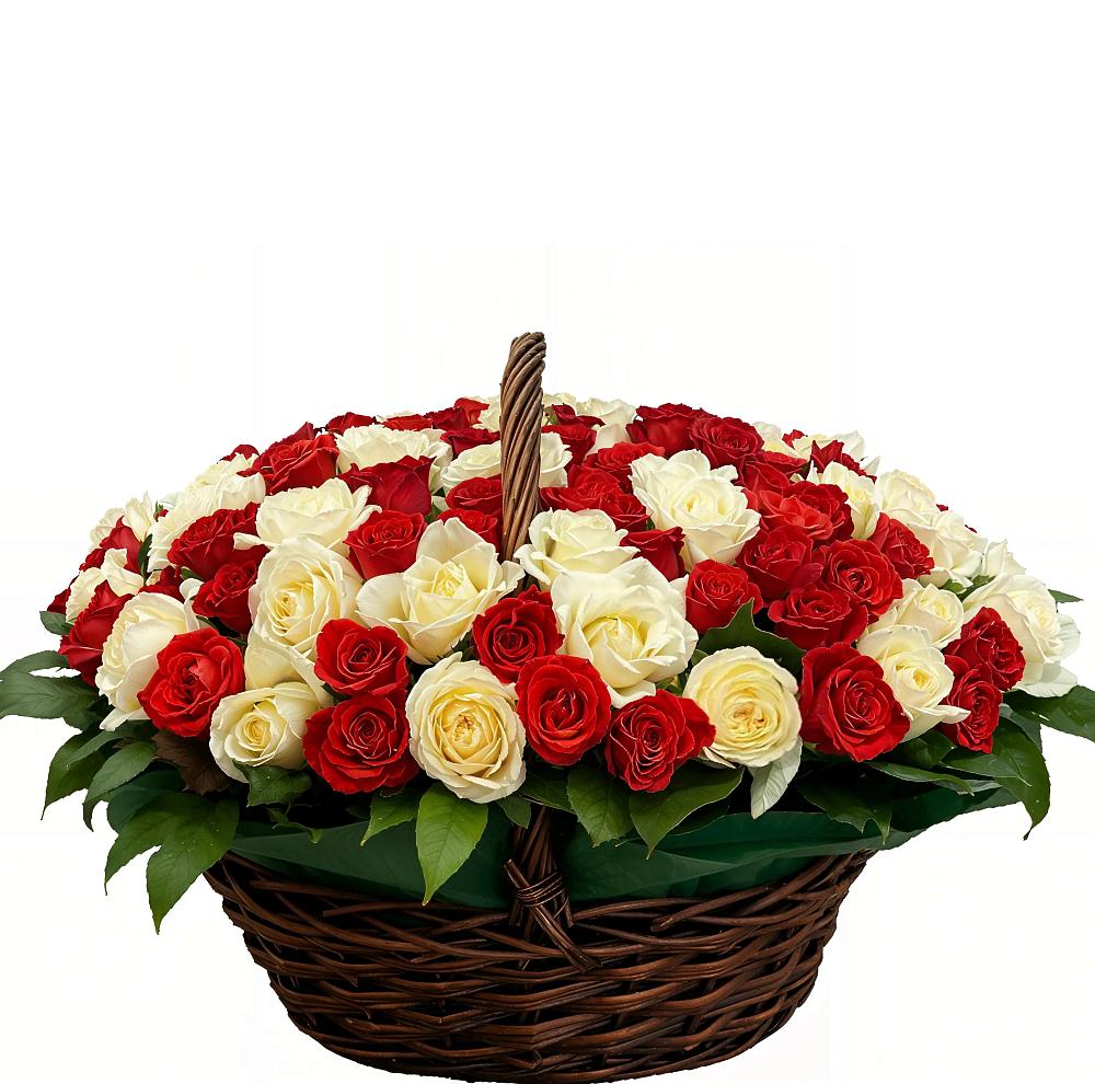 Премиум букет из: Розы в Шум Ленинградская область